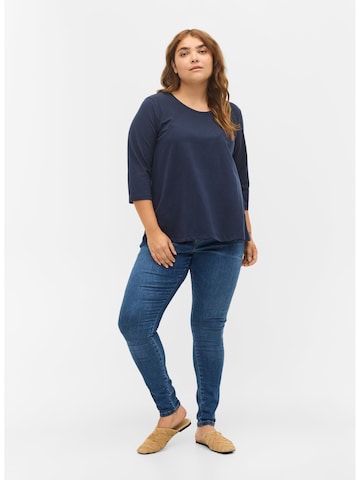 Zizzi Shirt in Blau