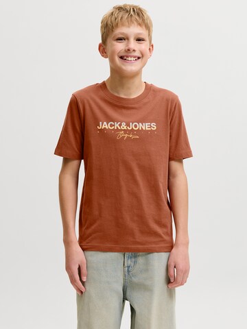 Jack & Jones Junior Тениска 'JORCanggu' в кафяво: отпред