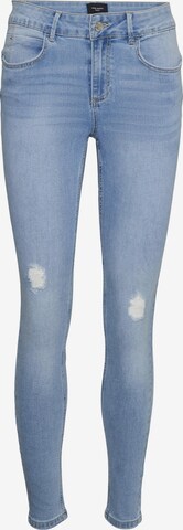 VERO MODA Skinny Jeans 'SELA' in Blauw: voorkant