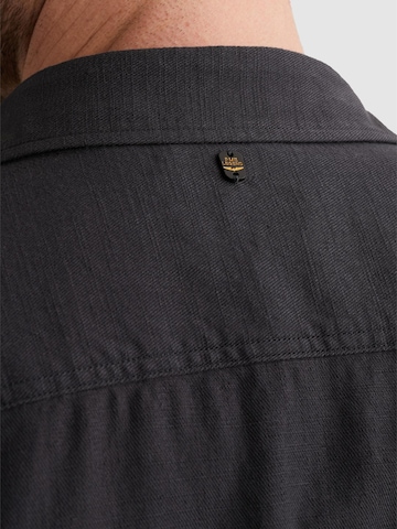 PME Legend Regular fit Skjorta 'Shirt in slub cotton with short sleeves' i grå
