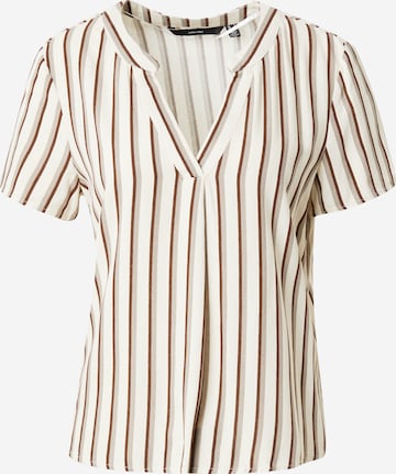 VERO MODA Blouse 'MYMILO' in Beige: voorkant