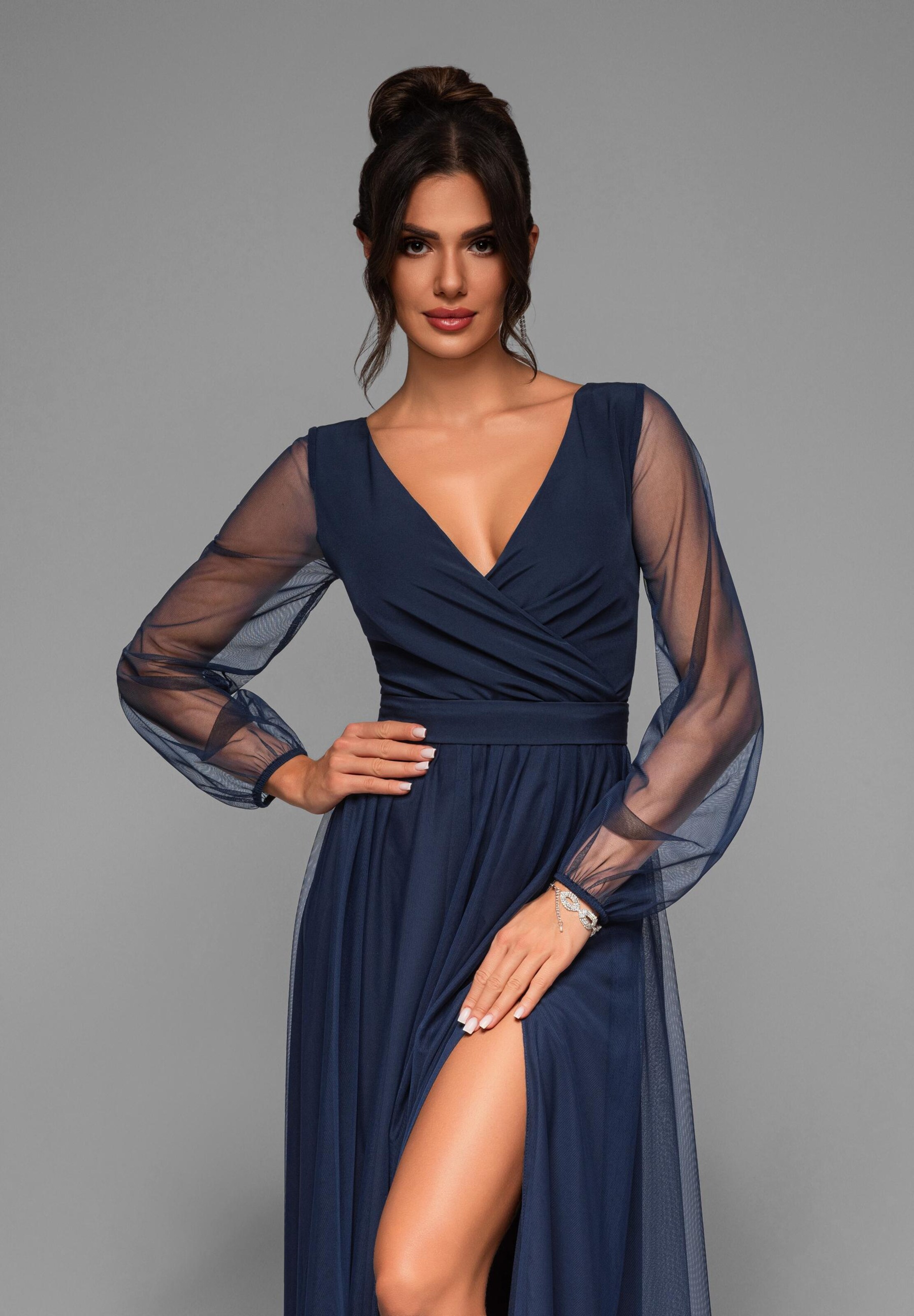 Robe de soirée Ombre en bleu