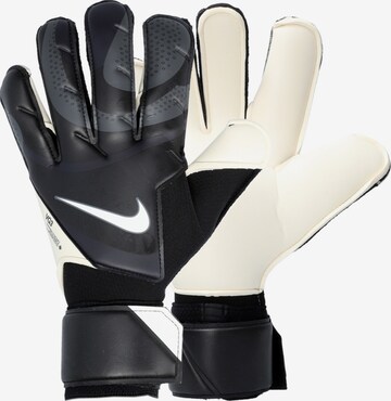 NIKE Athletic Gloves in Black: front