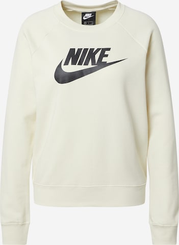 Sweat-shirt 'Essential' Nike Sportswear en beige : devant