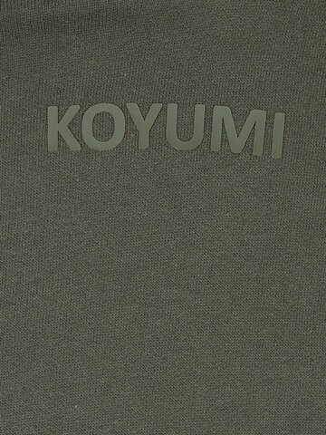 Koyumi Sweatshirt 'Free your Neck' in Green