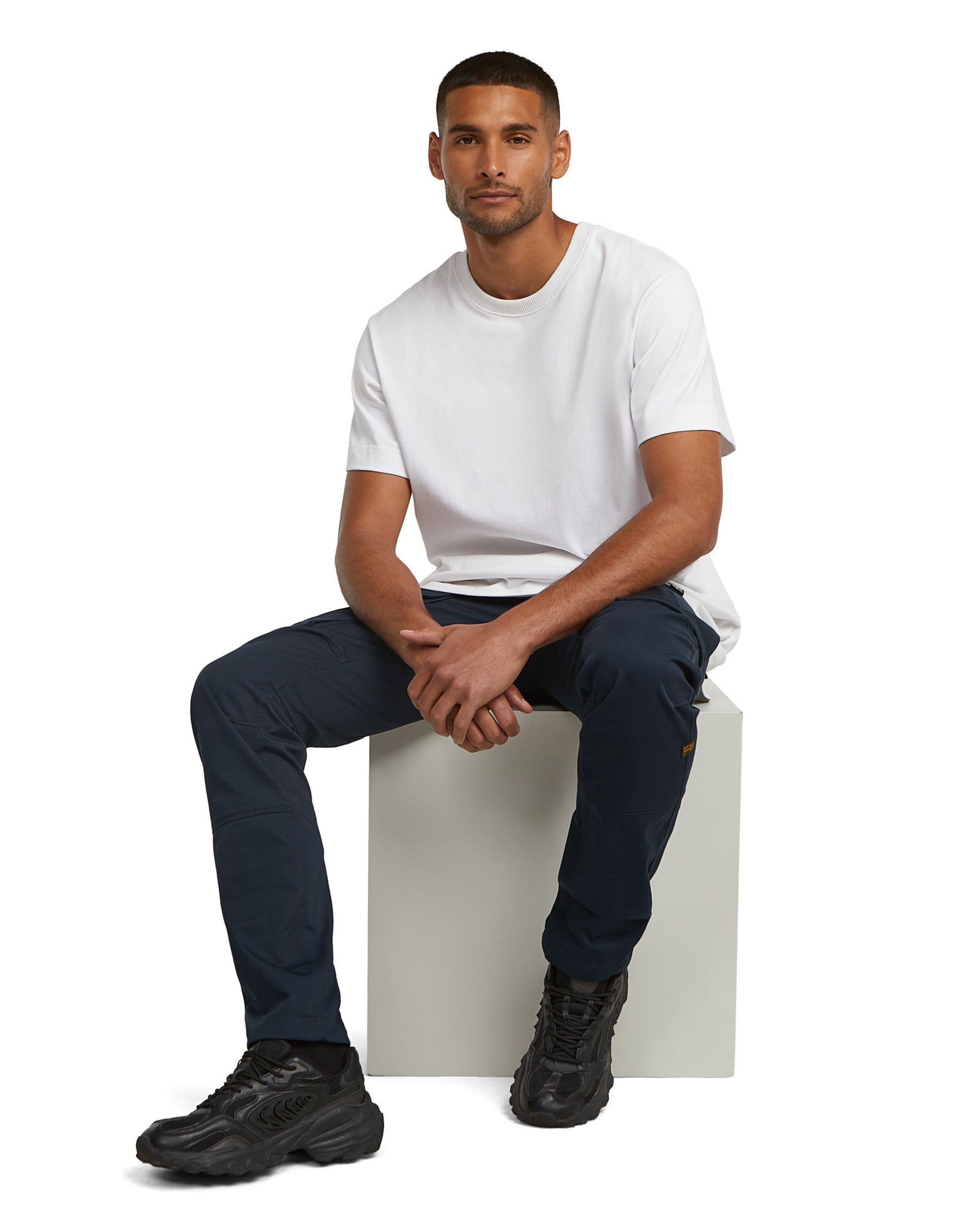 Effilé Pantalon cargo G-STAR en bleu