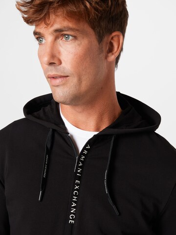 ARMANI EXCHANGE Sweatjacke in Schwarz