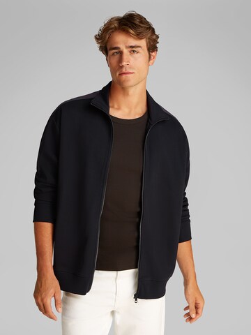 Calvin Klein Jeans - Sudadera con cremallera en negro: frente