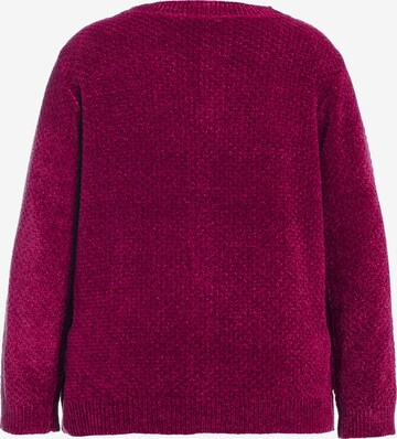 Cardigan Ulla Popken en rouge