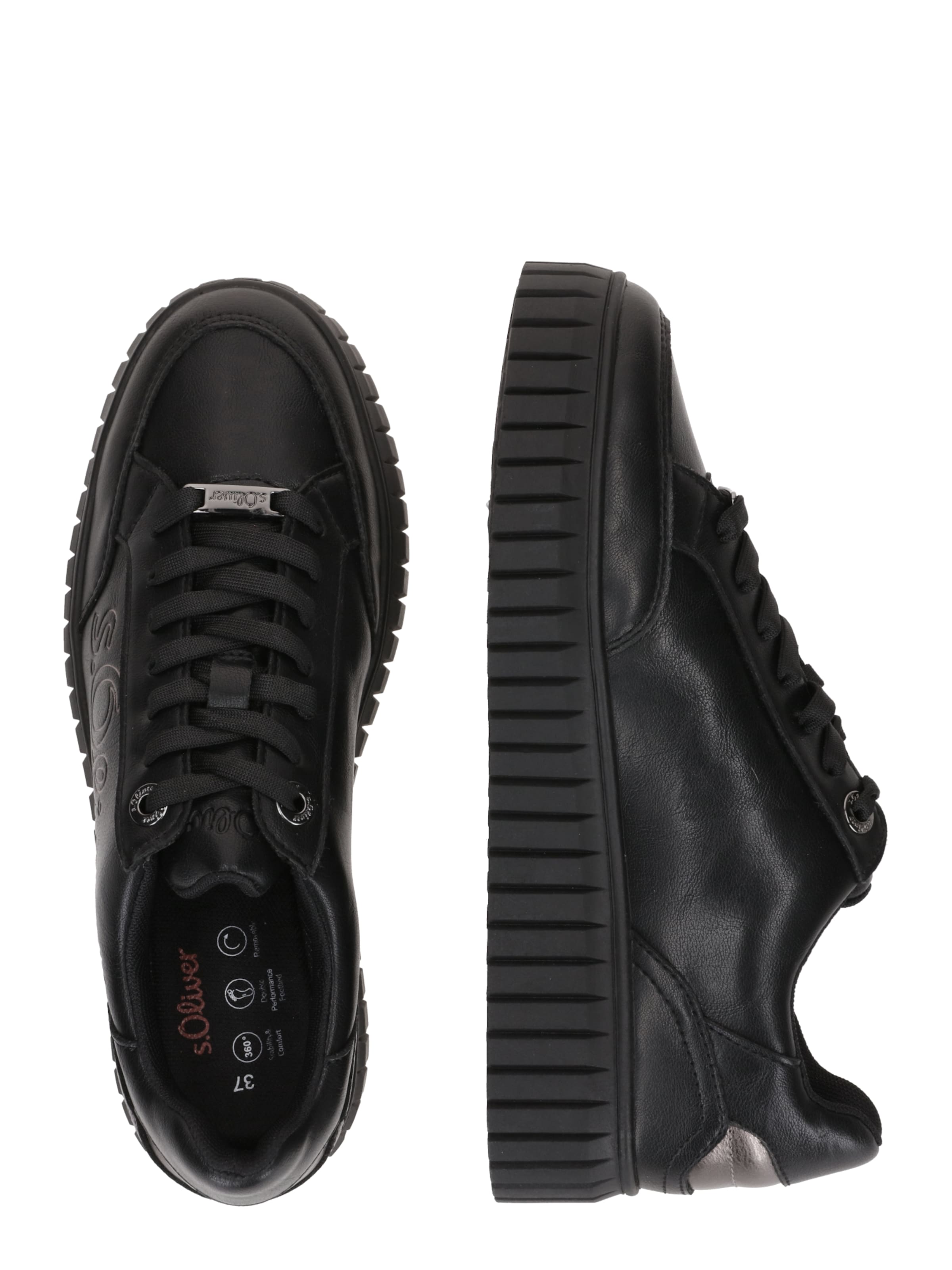 Sneaker bassa di s.Oliver in nero