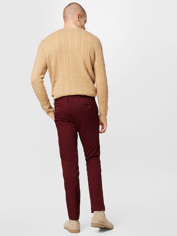 Coupe slim Pantalon chino Polo Ralph Lauren en rouge