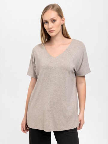 Anou Anou Shirt in Grau: Vorderseite