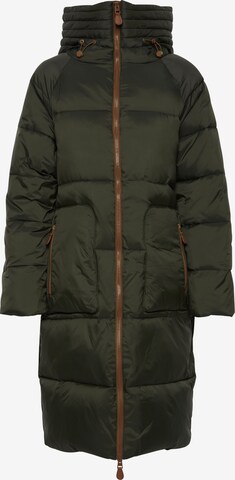 b.young Winter Coat in Green: front