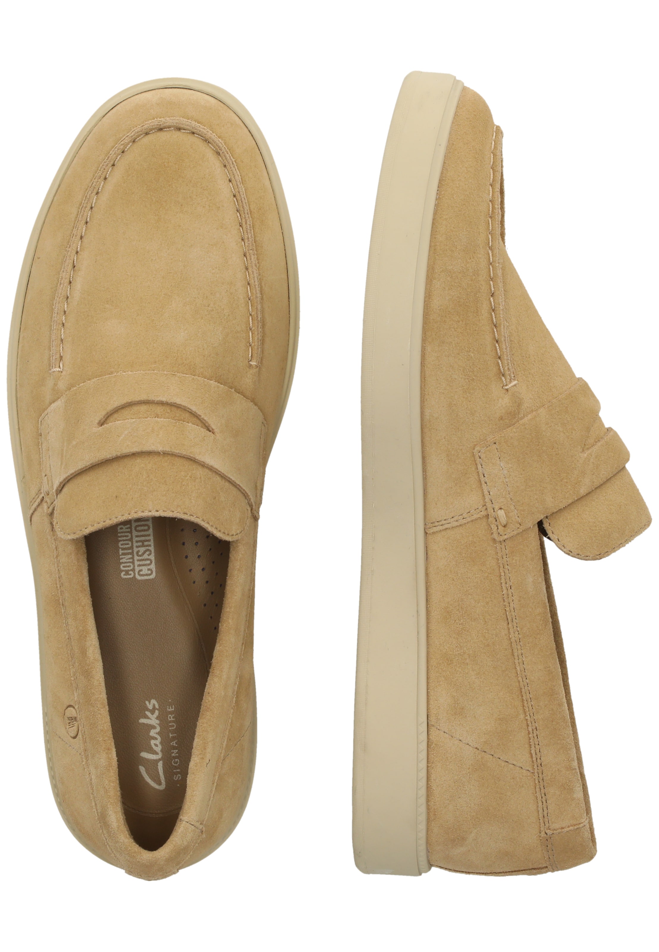 CLARKS Slip-ons 'Lockford Easy' in Brown