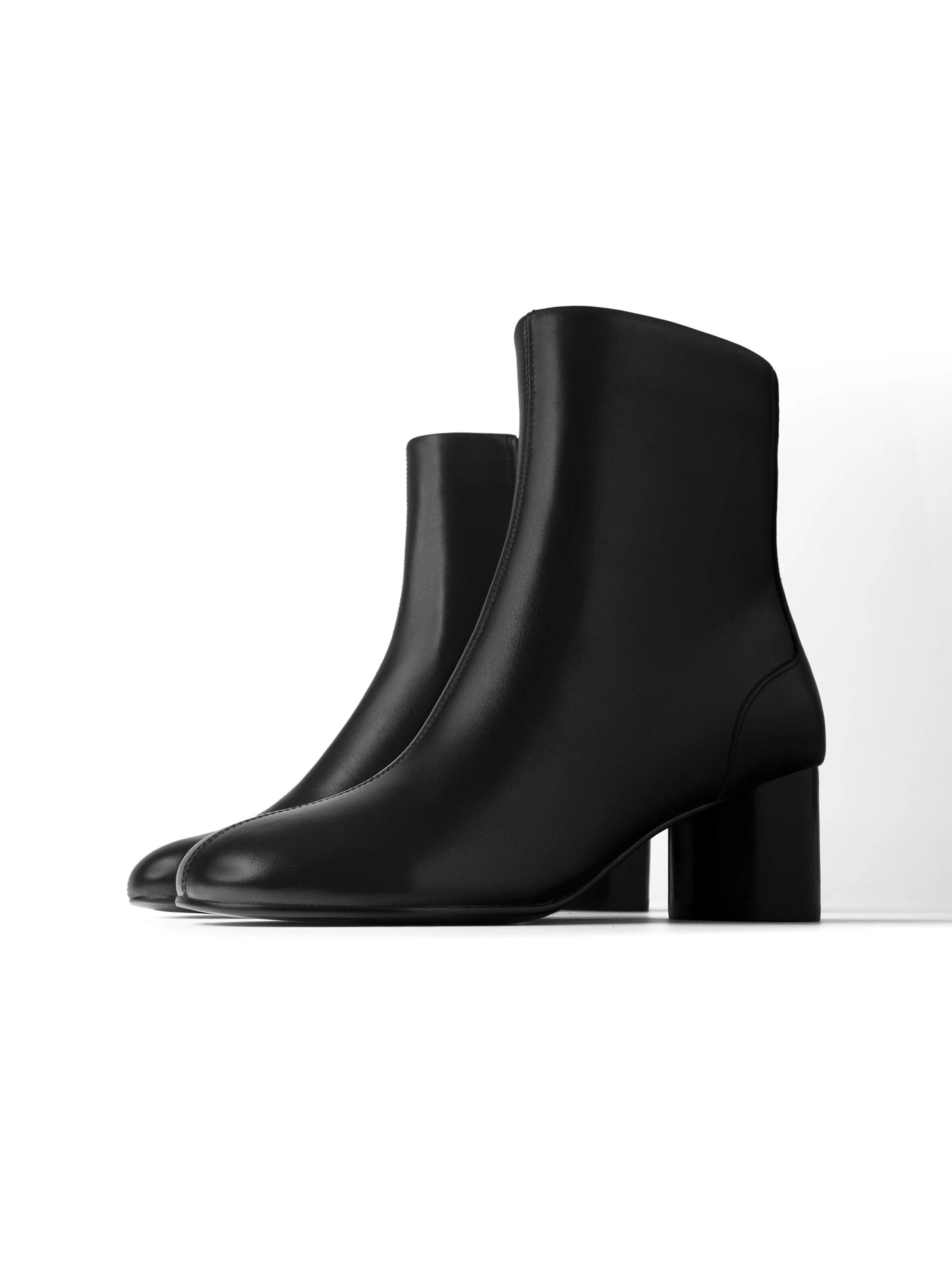 L37 HANDMADE SHOES Bokabakancsok 'MEET ME DOWNTOWN' - fekete