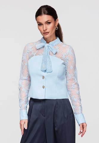 Chemisier Ombre en bleu : devant