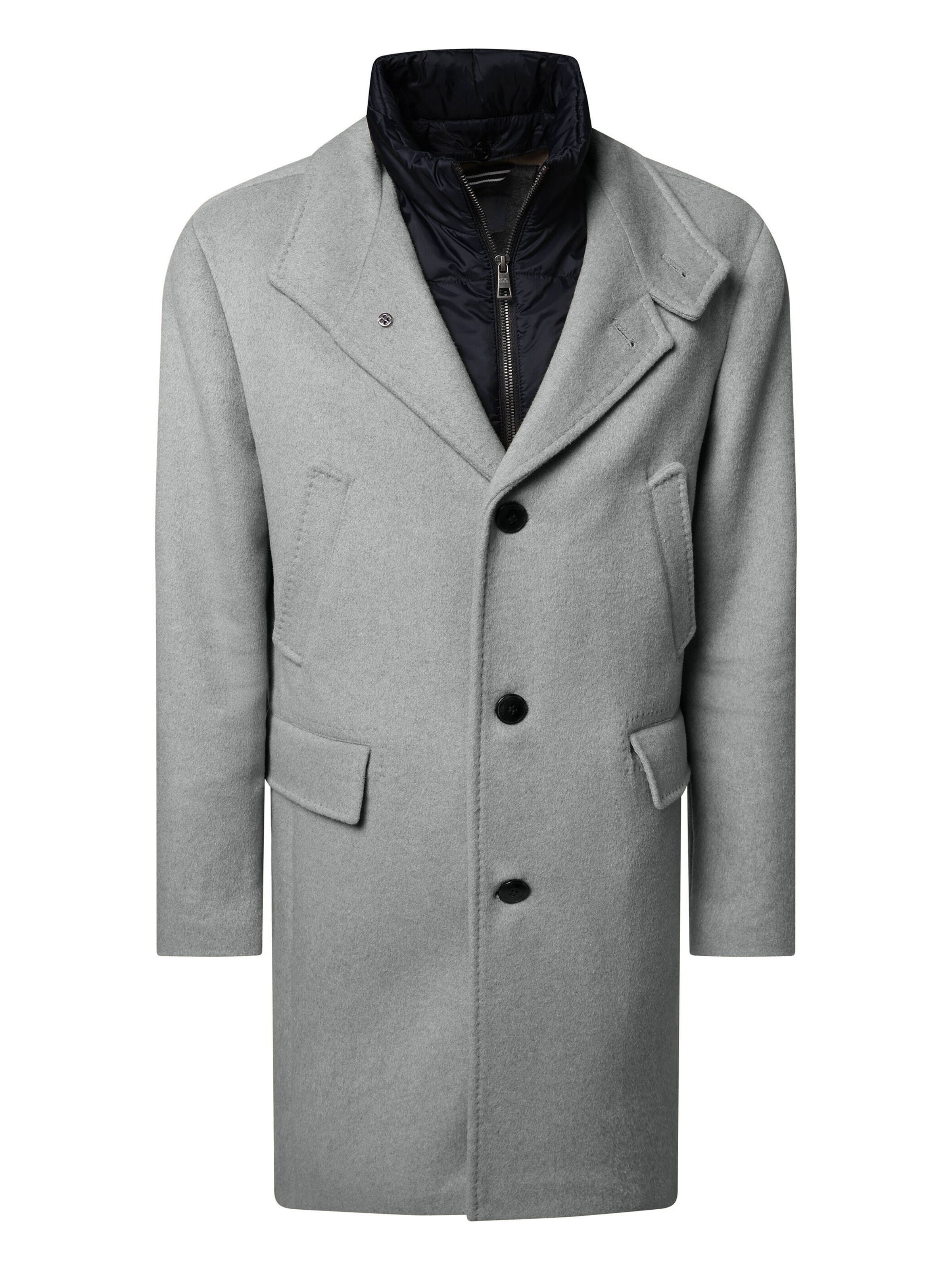 Manteau mi-saison PIERRE CARDIN en gris : devant