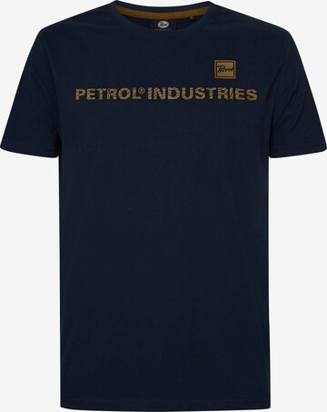 T-Shirt Petrol Industries en bleu : devant