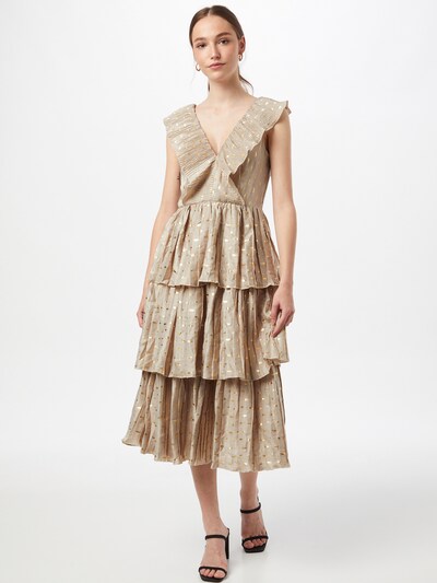 Rochie Little Mistress pe bej deschis / auriu, Vizualizare model