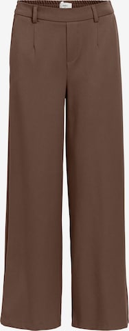 OBJECT - Pierna ancha Pantalón plisado 'Lisa' en marrón: frente