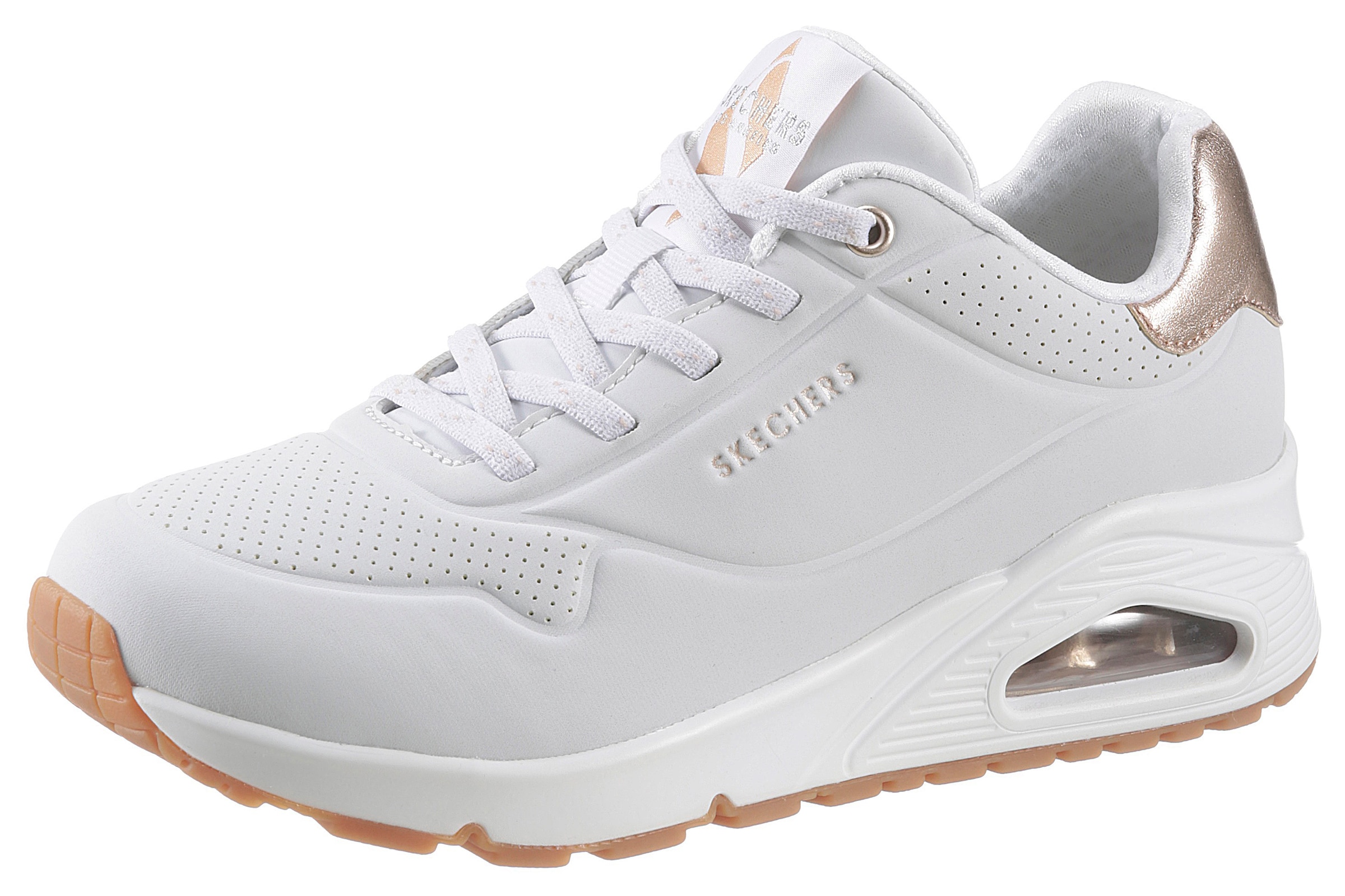 SKECHERS Nizke superge | bela barva: sprednja stran
