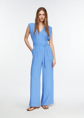 COMMA Jumpsuit in Blauw: voorkant