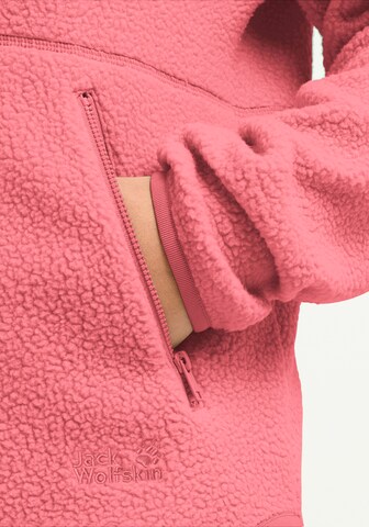JACK WOLFSKIN Funktionsfleecejacke 'Lite Curl' in Pink