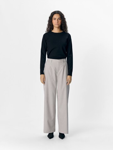 OBJECT Wide Leg Hose 'OBJLisa' in Grau