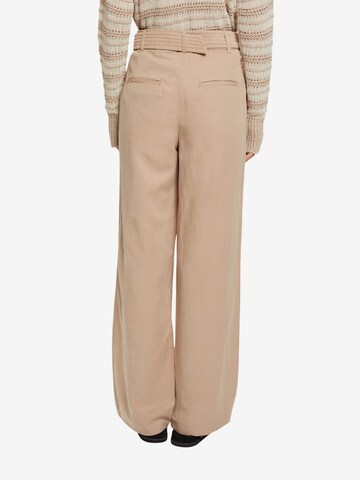 évasé Pantalon à pince ESPRIT en beige