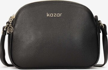 Borsa a spalla di Kazar in nero: frontale