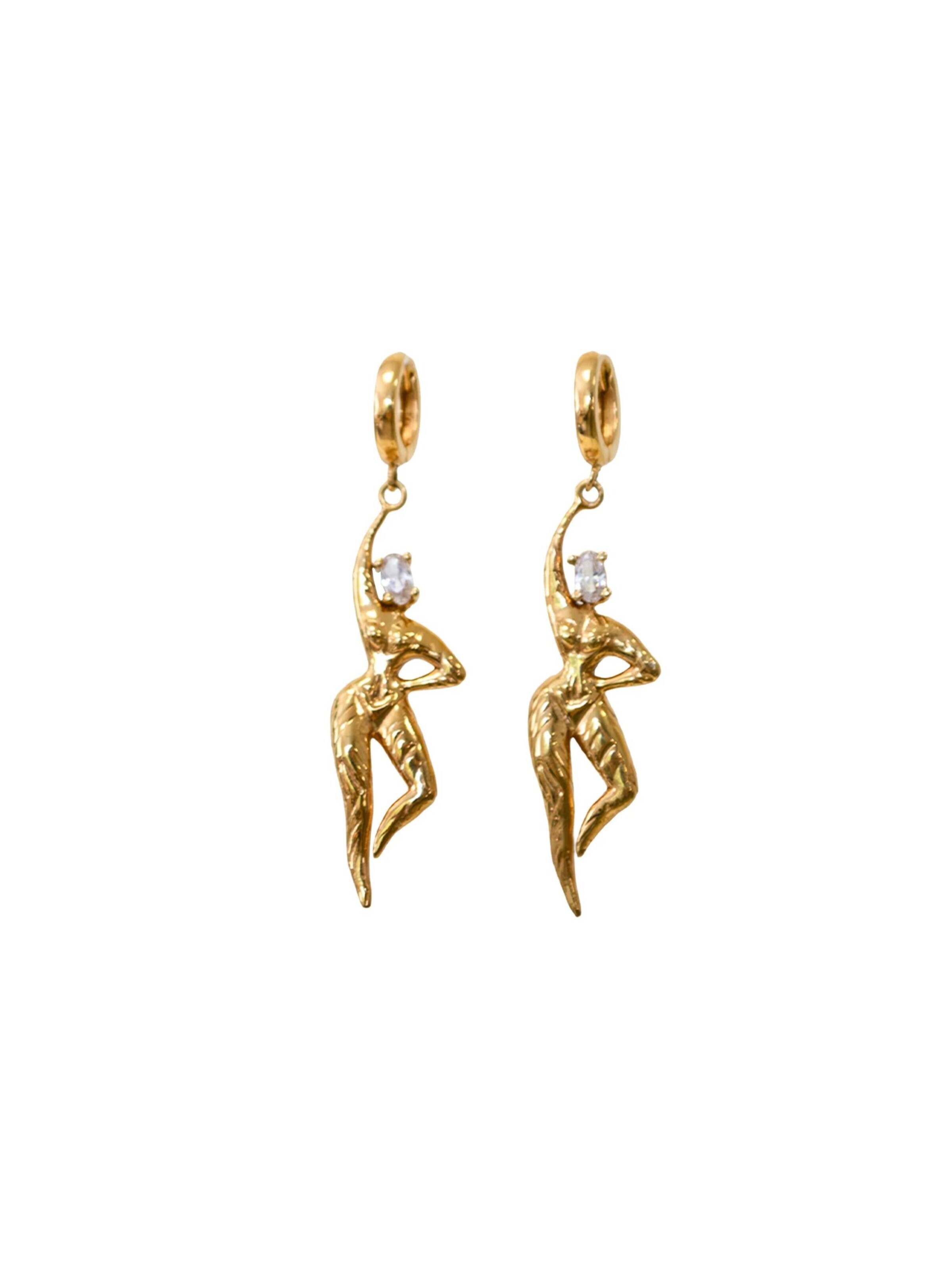 ALICE Designs Oorbellen 'Aethera' in Goud: voorkant