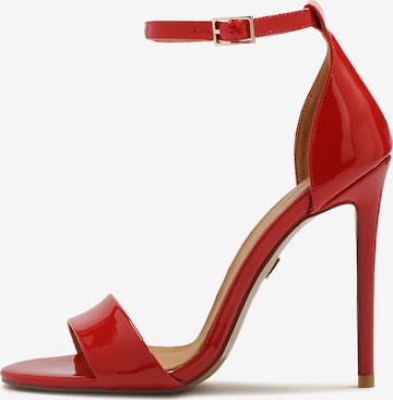 Sandales Kazar en rouge : devant