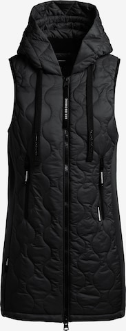 khujo Vest 'Malin' in Black: front