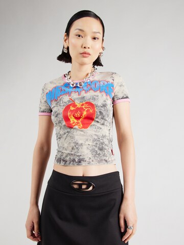 DIESEL - Camiseta 'T-UNCUTIES-SHORT-Q1' en beige: frente