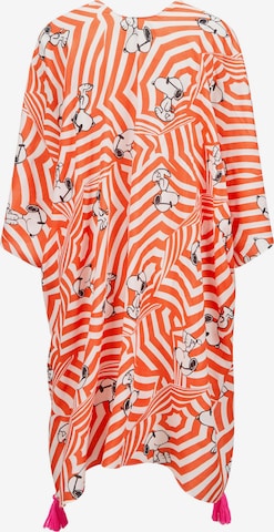 CODELLO Poncho mit Snoopy-Print in Rot: Vorderseite