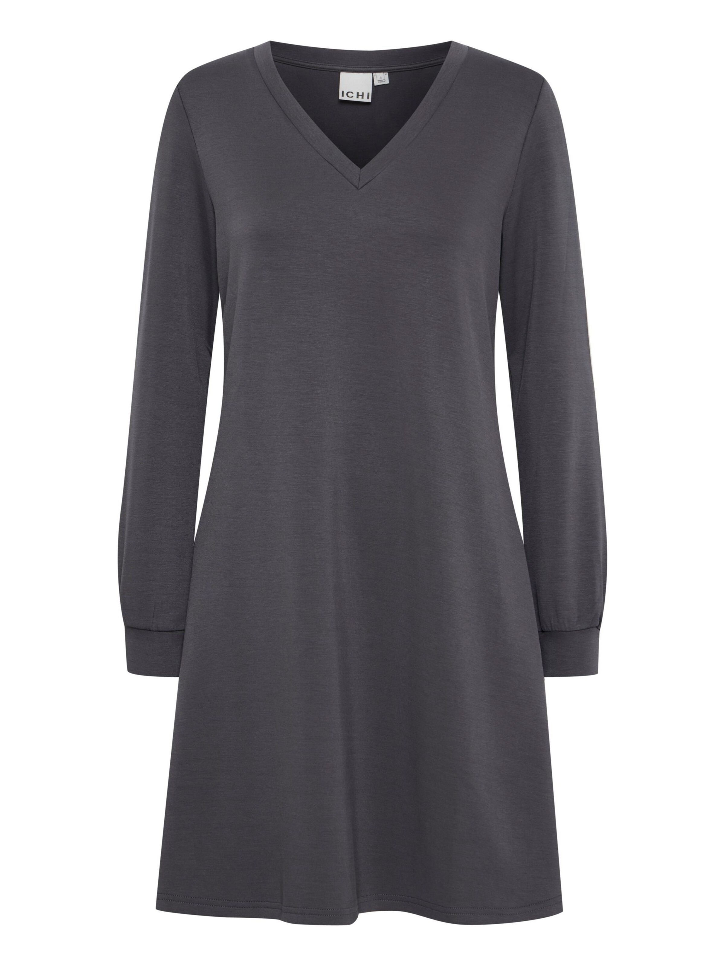 ICHI Jurk 'IXSVALA DR' in Grijs: voorkant