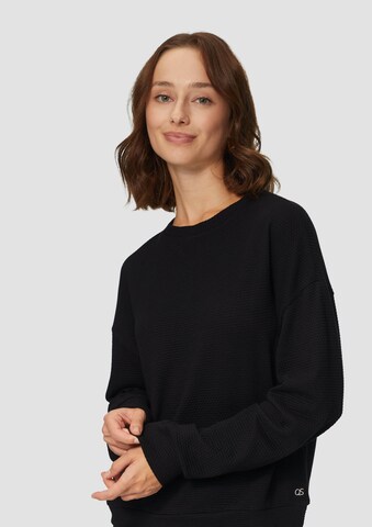 QS Sweatshirt in Schwarz