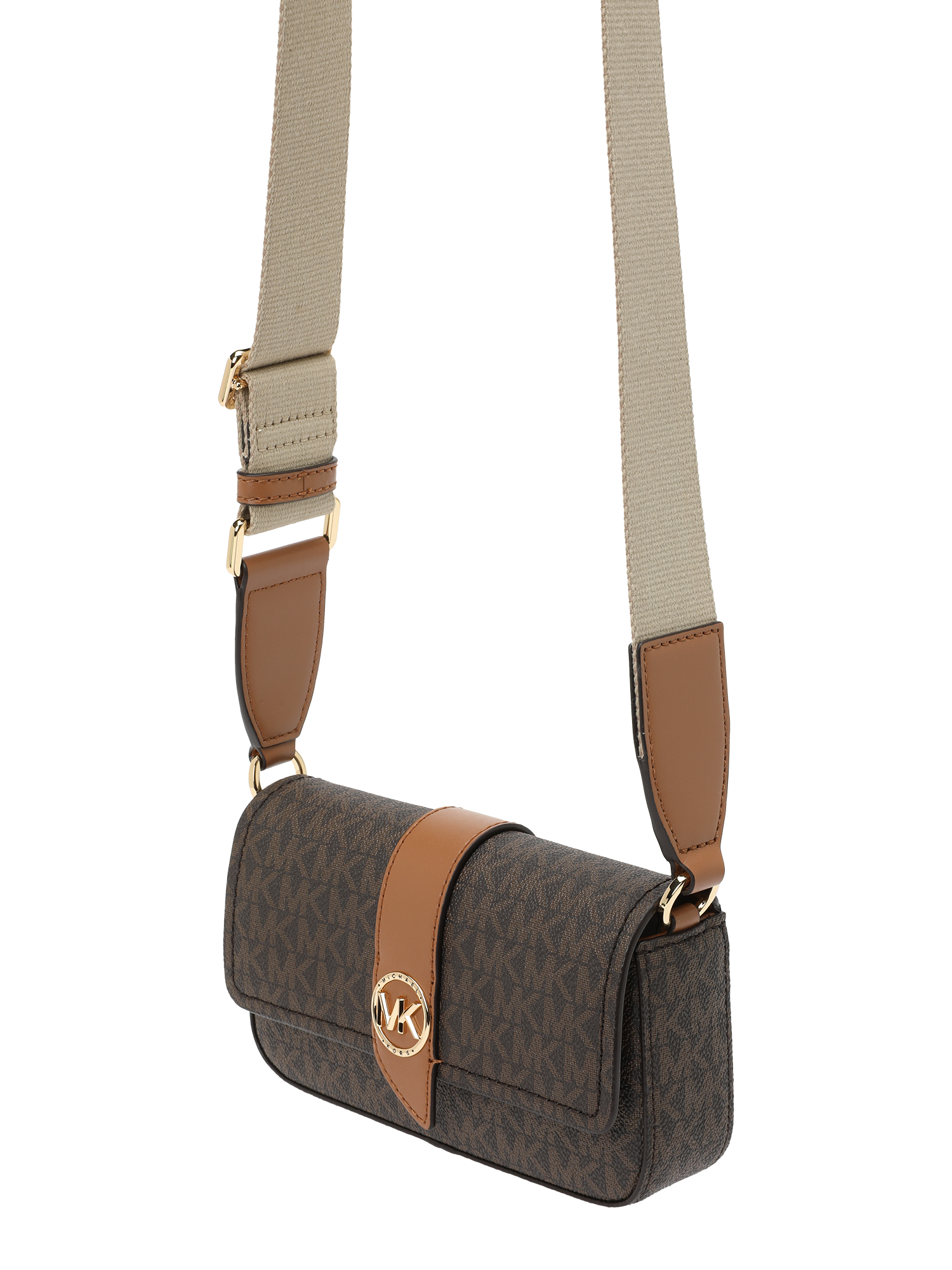 MICHAEL Michael Kors Torba preko ramena | Svijetlosmeđa, Tamno Smeđa ...