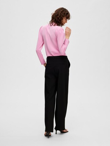 SELECTED FEMME Regular Trousers 'MYLA' in Black