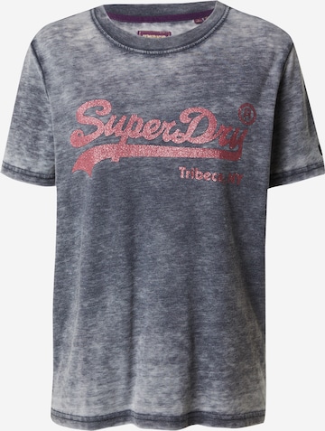 Superdry Tričko - Modrá: predná strana