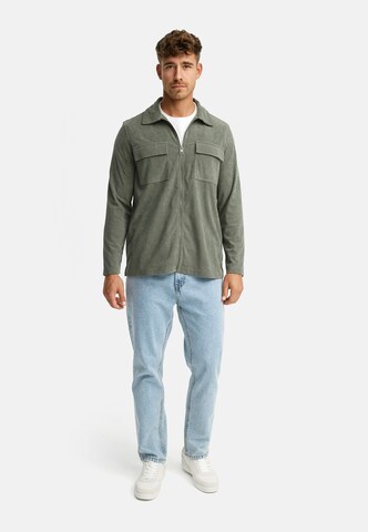 INDICODE JEANS Regular fit Overhemd 'Nemoto' in Groen