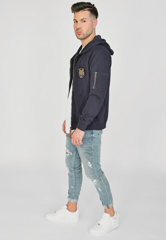 TOP GUN Sweatvest ' ' in Blauw