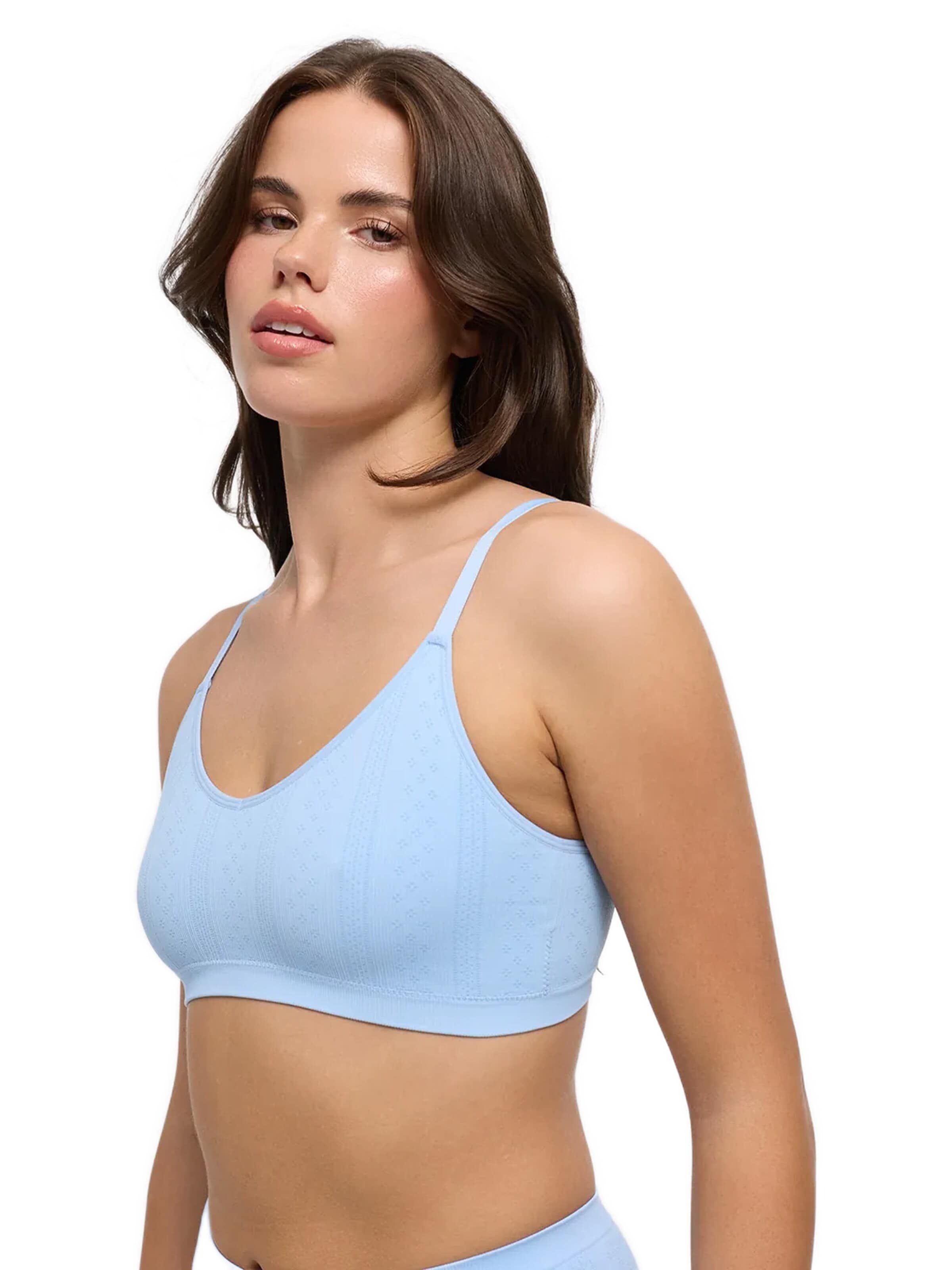 cfab Bustier BH 'Jacquard Bralette' in Blauw