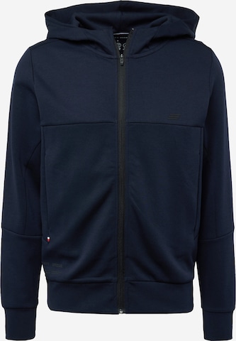 TOMMY HILFIGER Zip-Up Hoodie in Blue: front