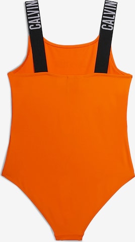 Calvin Klein Swimwear Enodelne kopalke | oranžna barva