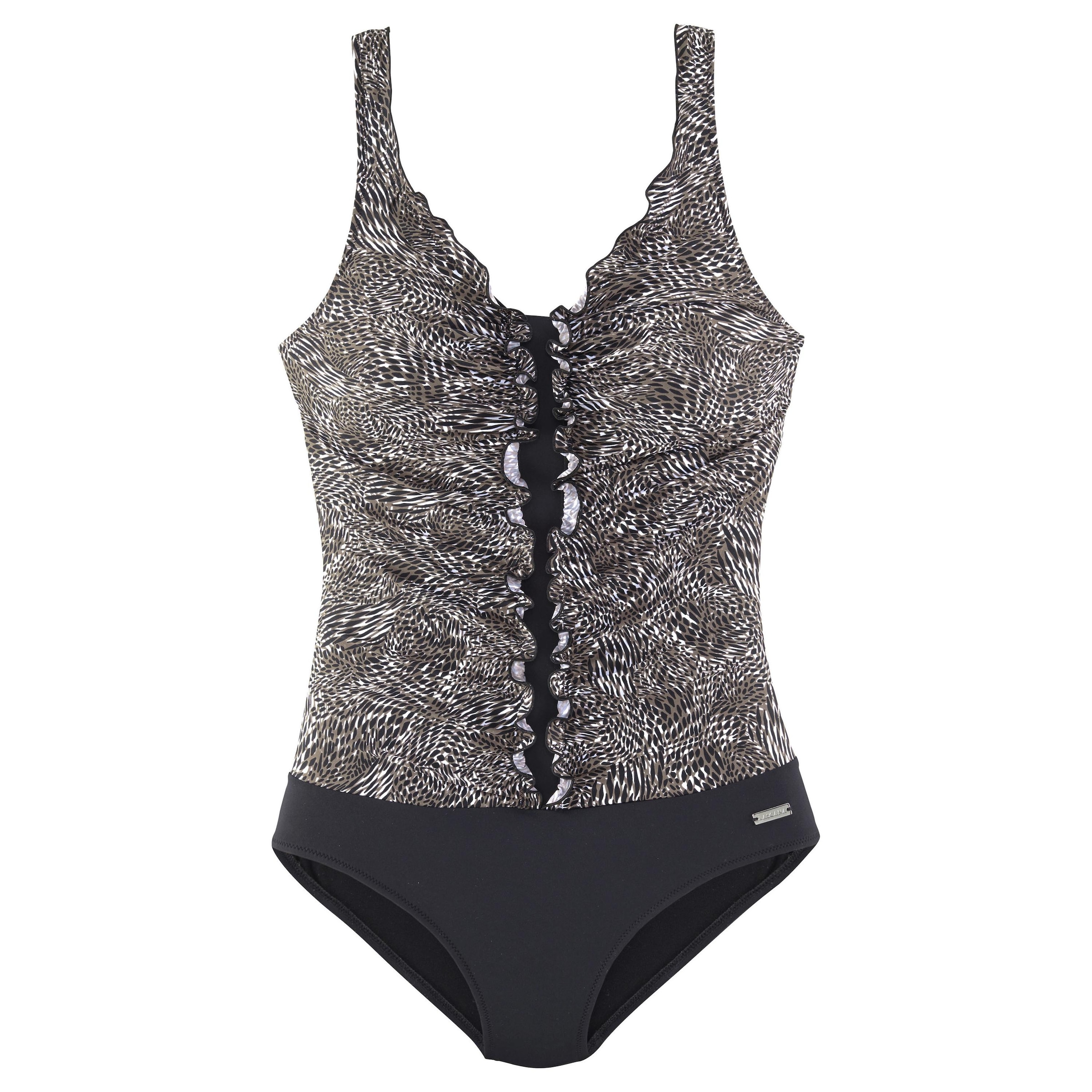 LASCANA Bustier Shaping-badpak 'Powder' in Wit: voorkant