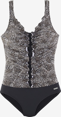 LASCANABustier Kupaći kostim za oblikovanje 'Powder' - bijela boja: prednji dio