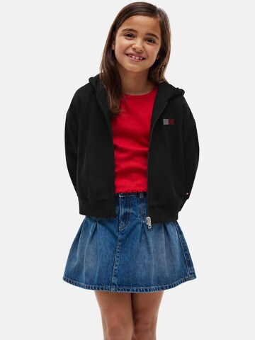 Tommy Hilfiger Kids - Sudadera 'TOMMY HILFIGER KIDS TOMMY RHINESTONE ZIP THROUGH FELPA' en negro