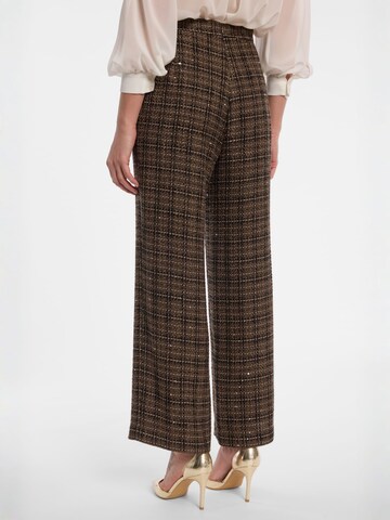 Ana Alcazar Regular Trousers ' Enamoria ' in Brown