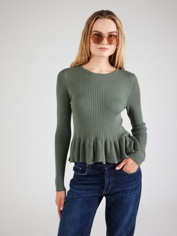 VERO MODA Sweter 'VMGLORY' w kolorze zielony: przód